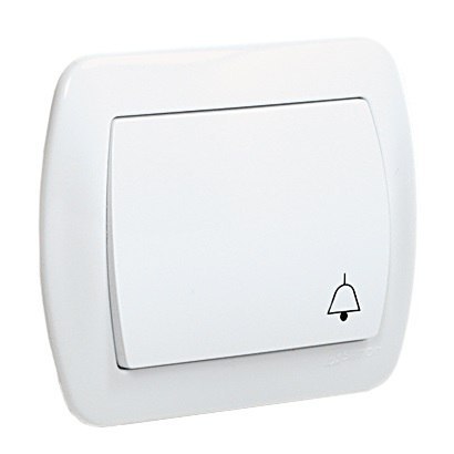 AKORD PRZYCISK /DZWONEK/ BIAŁY SIMON