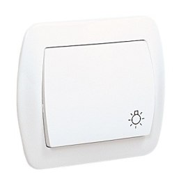 AKORD PRZYCISK P/T /ŚWIATŁO/ BIAŁY SIMON