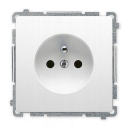 BASIC MODUŁ GNIAZDO 1-KROTNE Z/U 16A BIAŁE SIMON