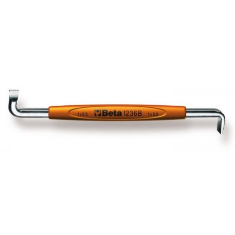 WKRĘTAK PŁASKI KĄTOWY DWUSTRONNY 0.8*4MM BETA