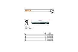 KOŃCÓWKA WKRĘTAKA TRZPIENIOWA SZEŚCIOKĄTNA DŁUGA 5MM BETA