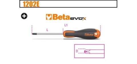 WKRĘTAK KRZYŻOWY EVOX PH0*100MM BETA