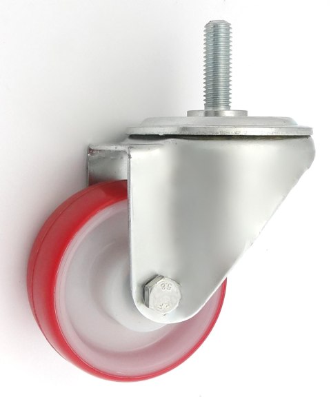 KOŁO TWORZYWO+POLIURETAN 80MM OBUDOWA Z TRZPIENIEM 5BC*M12 ZABI