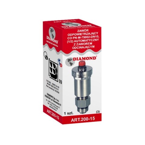 ZAWÓR ODPOWIETRZAJĄCY CO 1/2 AUTOMAT DIAMOND