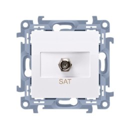 SIMON 10 GNIAZDO ANTENOWE POJEDYŃCZE TYP F BIAŁY SIMON