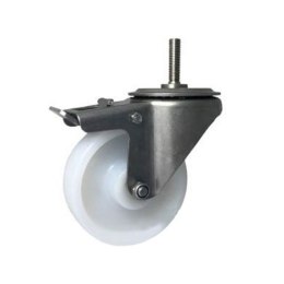 KOŁO TWORZYWO 100MM BOLEC+HAMULEC, ŚRUBA M12 INOX 16BXH*M12 ZABI