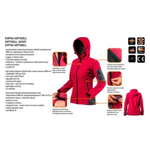 KURTKA SOFTSHELL DAMSKA XXL NEO