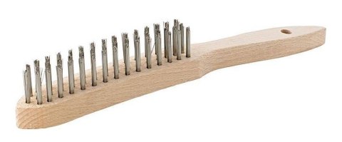 SZCZOTKA DRUCIANA A120 DRUT KWASOODPORNY 3-RZĘDOWA UN