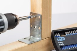 ZESTAW BITÓW T 3.0*25 MM SZEŚCIOKĄTNE 1/4'' W KASECIE, 5 CZ. UN