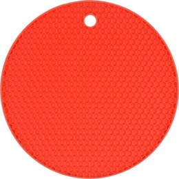 SILIKONOWA PODKŁADKA POD GARNEK CZERWONA FALA