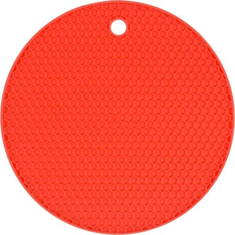 SILIKONOWA PODKŁADKA POD GARNEK CZERWONA FALA