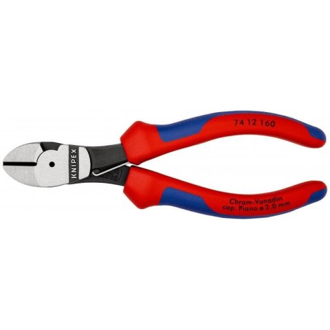 SZCZYPCE TNĄCE BOCZNE O ZWIĘKSZONYM PRZEŁOŻENIU 160MM KNIPEX