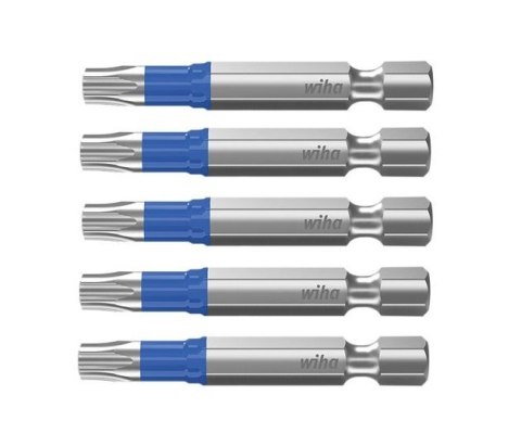 ZESTAW BITÓW T30*50MM. TORX, 1/4'' W KASECIE, 5 CZ. WIHA
