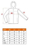 KURTKA SOFTSHELL Z KAPTUREM POMARAŃCZOWA, ROZMIAR XL NEO