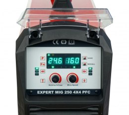 PÓŁAUTOMAT SPAWALNICZY EXPERT MIG 250 4X4 PFC SYNERGIC IDEAL