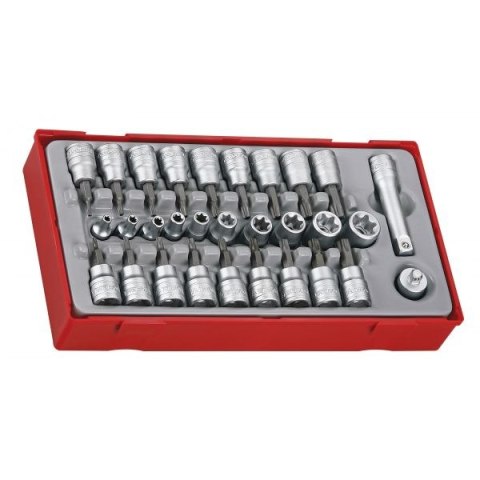 ZESTAW NASADEK TORX 1/4'' I 3/8'' 30SZT. TENG TOOLS