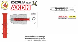 KOSZULKA RAMOWA WSZECHSTRONNA AXDN 10*110MM NYLON UN