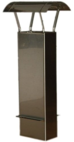 PRZEDŁUŻKA ŻAROODPORNA 14*15*80CM Z DASZ.Z ROZETĄ GR1MM UN