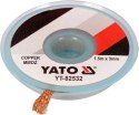 TAŚMA ROZLUTOWNICZA PLECIONKA MIEDZIANA 3.0MM*1.5M YATO