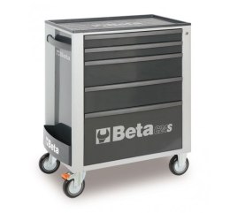 WÓZEK NARZĘDZIOWY Z 5 SZUFLADAMI SZARY. C24S BETA