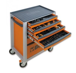 WÓZEK NARZĘDZIOWY Z 5 SZUFLADAMI SZARY. C24S BETA