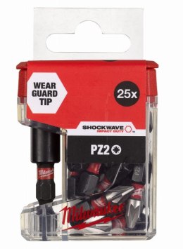 ZESTAW BITÓW PZ2 25 EL. + UCHWYT MAG. 60MM MILWAUKEE