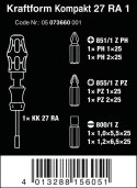 ZESTAW KRAFTFORM KOMPAKT 27 RA 1 SB, 6 CZĘŚĆ WERA