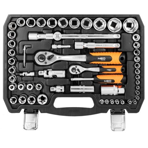 ZESTAW KLUCZY NASADOWYCH 1/2'',1/4'' 108 CZĘŚCI NEO
