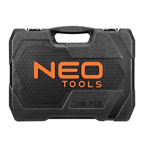 ZESTAW KLUCZY NASADOWYCH 1/2'',1/4'' 108 CZĘŚCI NEO