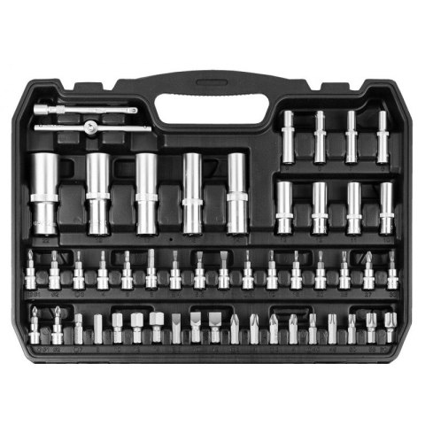 ZESTAW KLUCZY NASADOWYCH 1/2'',1/4'' 108 CZĘŚCI NEO