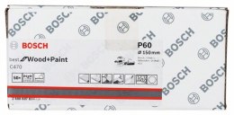 KRĄŻEK ŚCIERNY BEST F/WOOD 150MM P60 6OTW. BOSCH