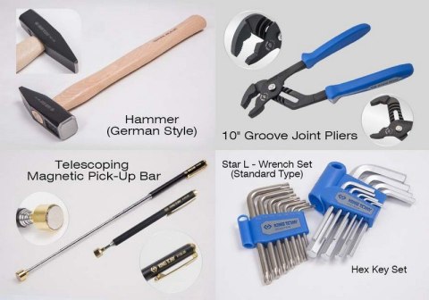 ZESTAW NARZĘDZI 128CZ, WALIZKA KING TONY