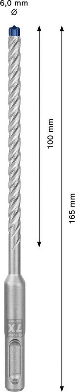 WIERTŁO DO MŁOTKÓW SDS+ 7X EXPERT 6*100/165MM 50 SZT. BOSCH