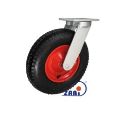 KOŁO PNEUMATYCZNE METAL GUMA 400MM SKRĘTNE 4002X2 ZABI