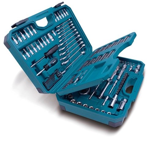 ZESTAW KLUCZY, BITÓW I NASADEK 1/2'' 221 SZT. MAKITA
