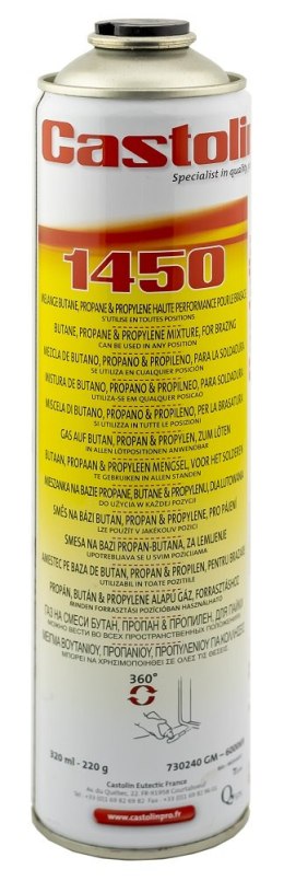 BUTLA,NABÓJ GAZOWY 220G GW. 7/16'' 1450 #2711 13 CASTOLIN