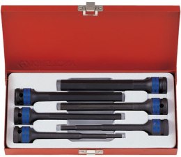 ZESTAW NASADEK UDAROWYCH Z KOŃC.HEX 1/2''6CZ. KASETA KING TONY