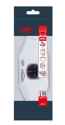 JSP MASKA PRZECIWP SPRINGFIT, ZAWOREK TYPHOONE 435ML FFP3V JSP