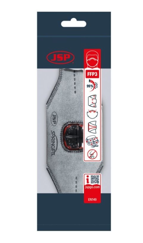 JSP MASKA PRZECIWP SPRINGFIT, ZAWOREK TYPHOONE 436ML FFP3OV JSP