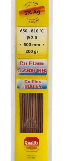 LUT TWARDY CU FLAM RB 5286 CUP 5% AG - 500*2MM 200G CASTOLIN