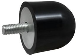 ODBOJNIK POLIURETANOWY 50MM, GWINT M10 ZAOKRĄGLONY R25 ZABI