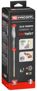 ZESTAW WKRĘTAKÓW PROTWIST 2, 6SZT. FACOM