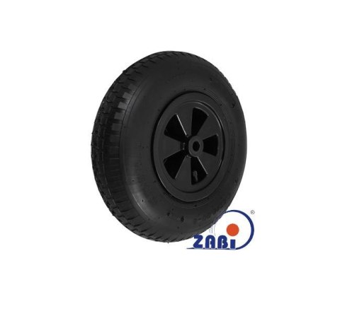 KOŁO PNEUMATYCZNE TWORZYWO-GUMA 400MM BEZ OBUDOWY 400X4K ZABI