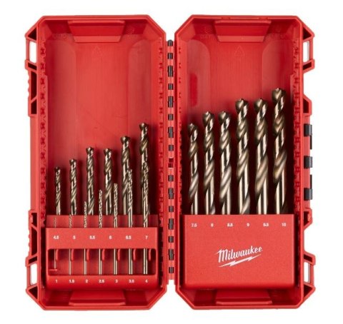 ZESTAW WIERTEŁ DO METALU HSS-CO 19 SZT. MILWAUKEE