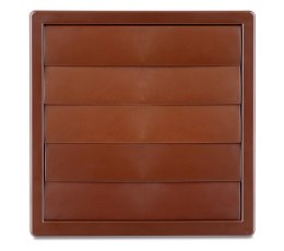 KRATKA WENTYLACYJNA Z ŻALUZJĄ GRAWITAC. 170*170,FI 125 BRĄZ AIR ROXY