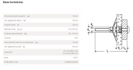 KOŁEK DUOHM 10*55 S, ŚRUBA Z ŁBEM SOCZEWKOWYM FISCHER