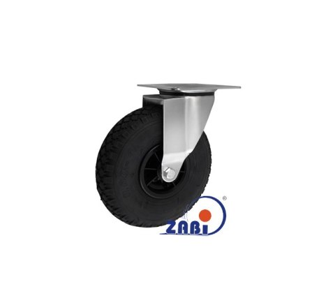 KOŁO PNEUMATYCZNE METAL-GUMA 260MM SKRĘTNE 2602ŁKX4 Ł/K ZABI