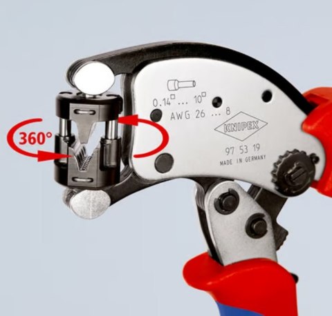 SAMONASTAWNE SZCZYPCE DO ZAGNIATANIA TULEJEK Z GŁOWICĄ OBRO. KNIPEX