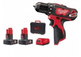 WIERTARKO-WKRĘTARKA AKUMULATOROWA M12BDD-402C 2*4.0AH MILWAUKEE
