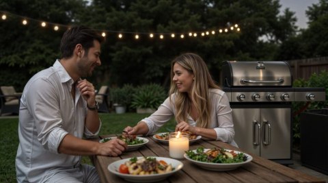 GRILL GAZOWY 4+1 STAL NIERDZEWNA 11,7KW BLAUPUNKT